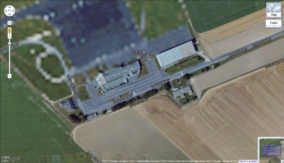 Reims Air Base via Google Maps
