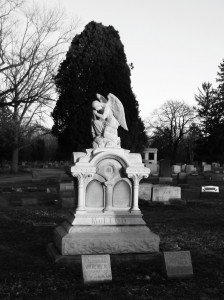 Photograph of McLeod monument at Woodlawn Cemetery