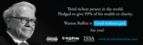 Warren Buffet Secular Samaritan Ad