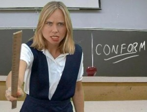 Angry teacher photo: CONFORM