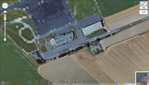Reims Air Base via Google Maps