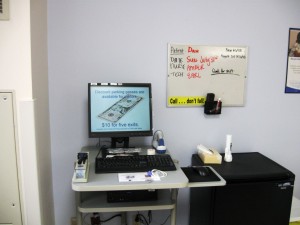 Nurse's computer station